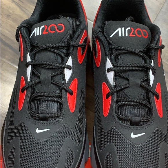 NIKE AIR MAX 200 Black/White-University Red men’s - Picture 11 of 16